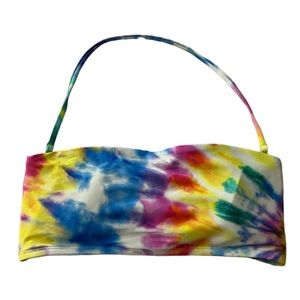 NWT Hobie To Dye For Bandeau Bikini Top